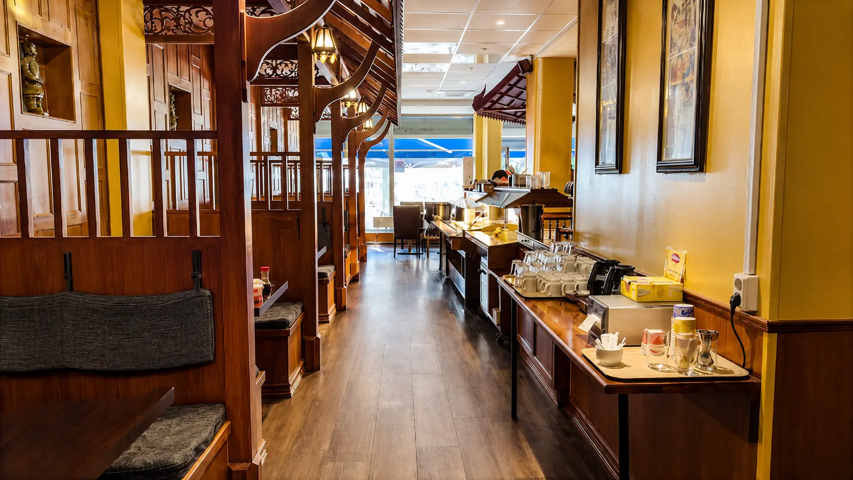Restaurangens interiör